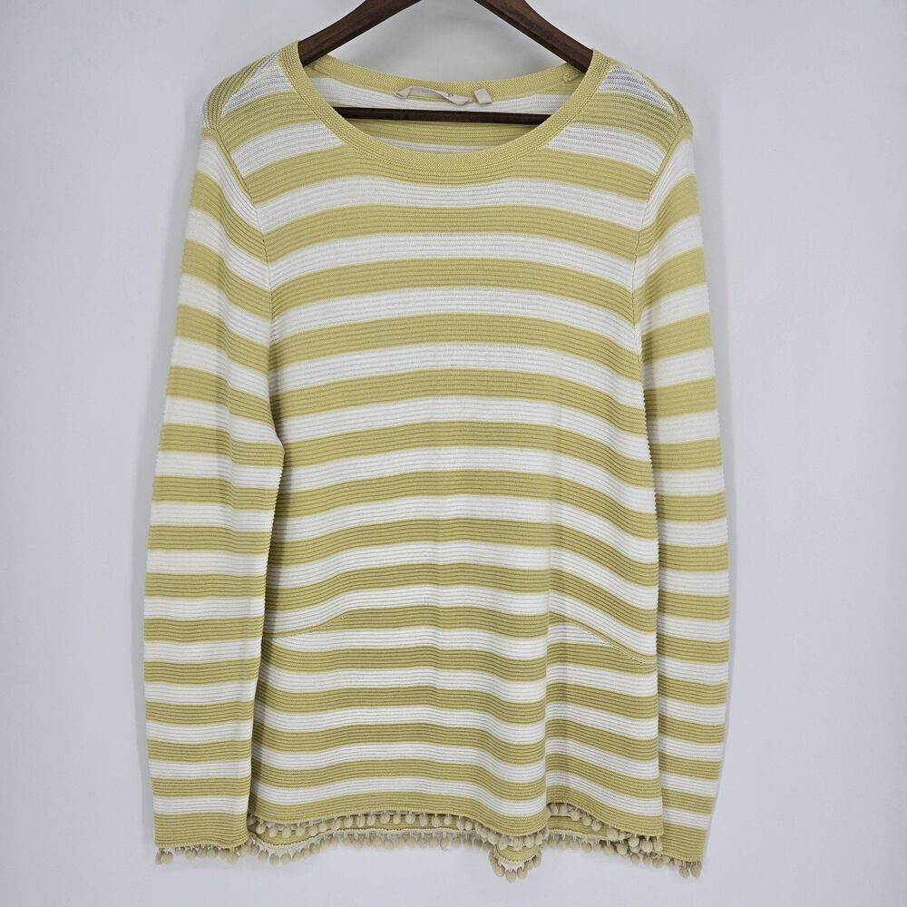 Soft Surroundings Vista Tunic Stripe Top XL Petite Coastal Grandma